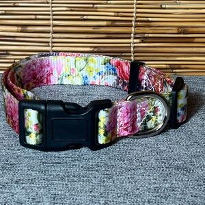 Dog Collars with Floral Print, Soft Comfortable Adjustable Collars for Large Dog